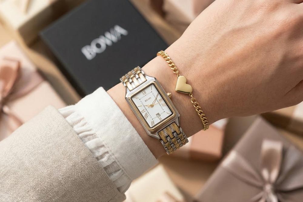 BOWA Barcelona White Silver-Gold Steel 23 BC2345-24-148S