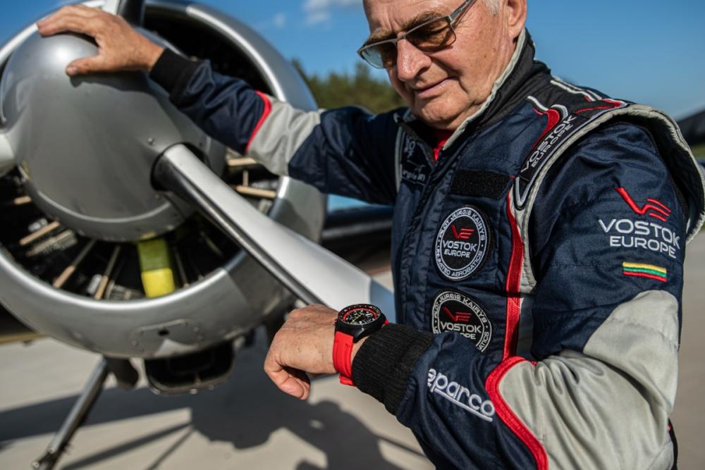 Vostok Europe Jurgis Kairys Unlimited Aerobatics Chronograph Limited Edition SET 6S21-326C794