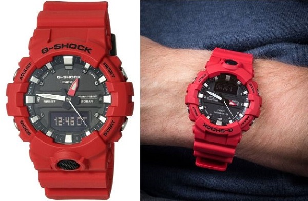 zegarek Casio G-Shock GA-800-4AER kolaż