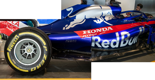 bolid F1 kolaż