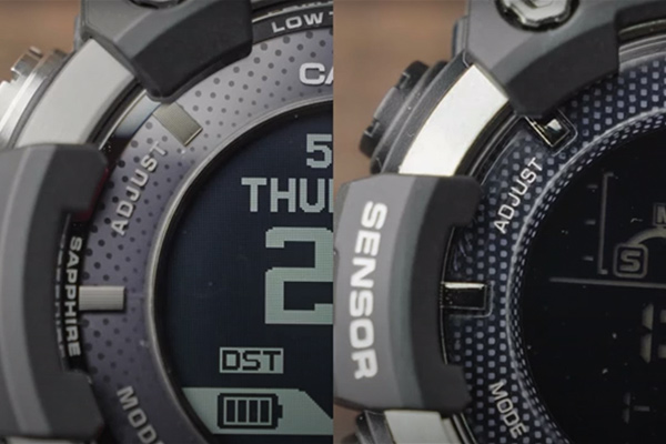 Oryginał vs podróbka zegarek męski G-Shock Rangeman GPR-B1000-1ER szkło tarcza