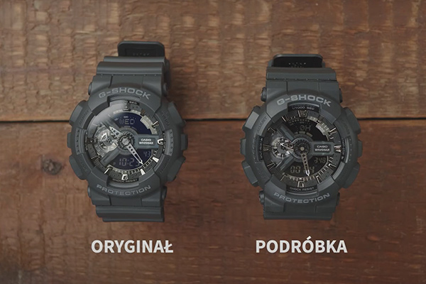 Oryginał vs podróbka zegarek męski G-Shock GA-110-1BER