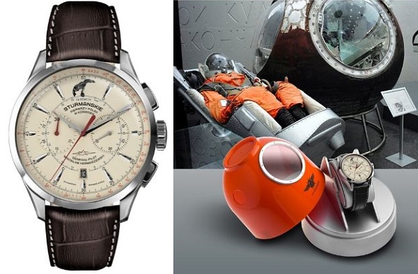 zegarek męski Szturmanskie Miroslaw Hermaszewski Automatic Chronograph Limited Edition ne86-1855017h kolaż