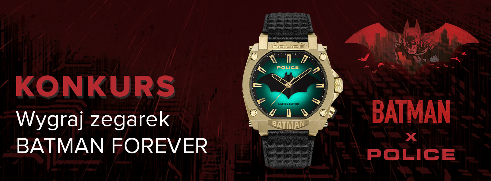 Konkurs dla miłośników Batmana – wygraj zegarek inspirowany superbohaterem!