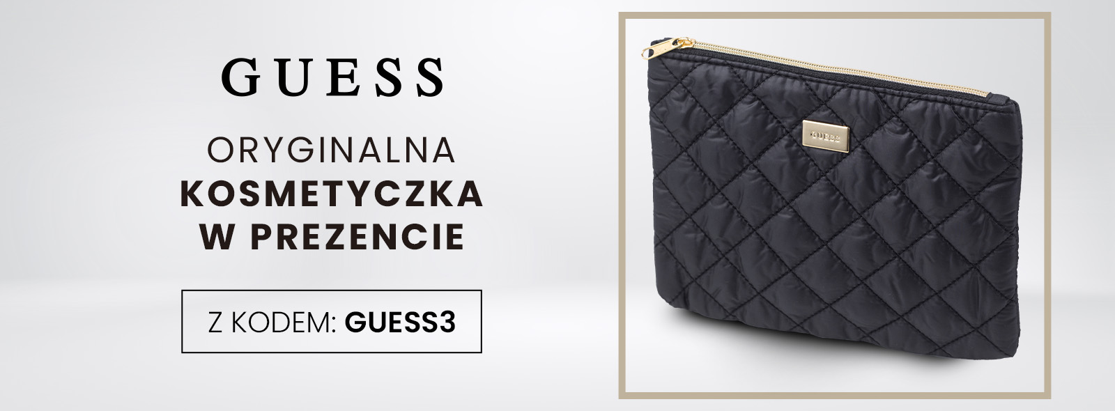 Gratis od GUESS – elegancka kosmetyczka w prezencie!
