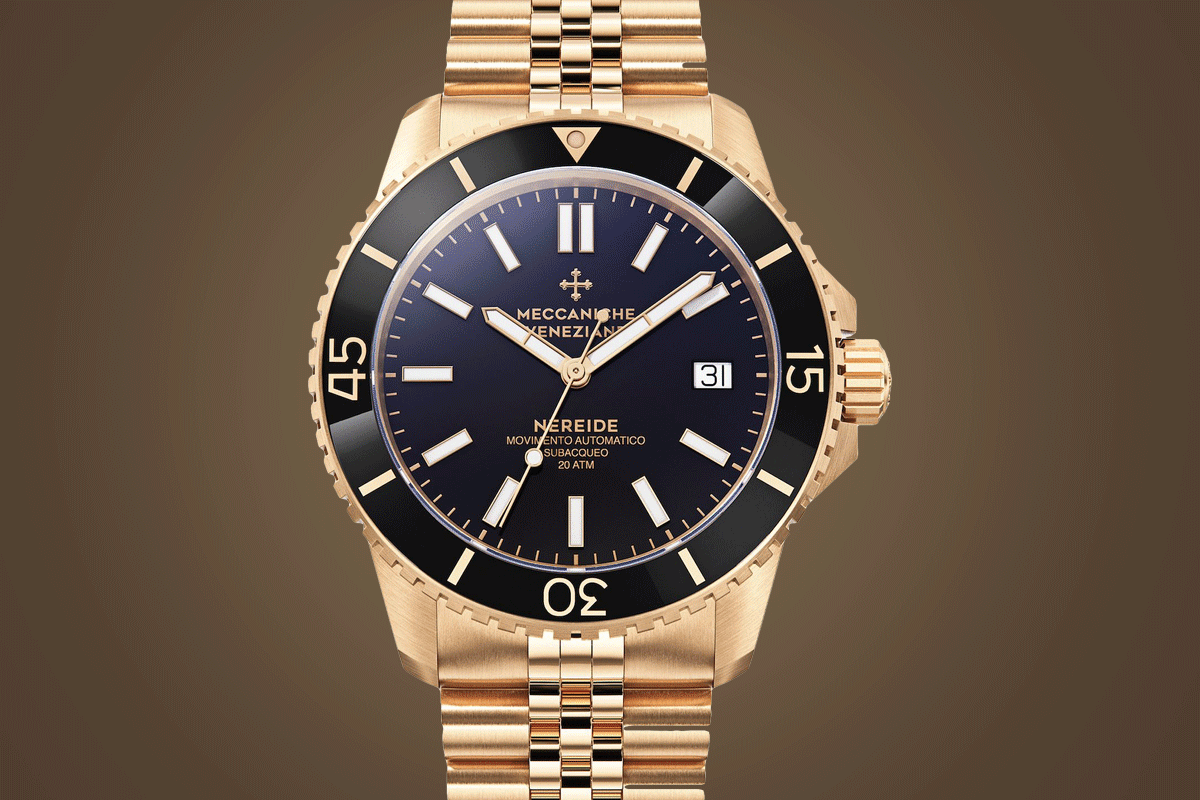 Zegarek Meccaniche Veneziane Nereide Full Gold