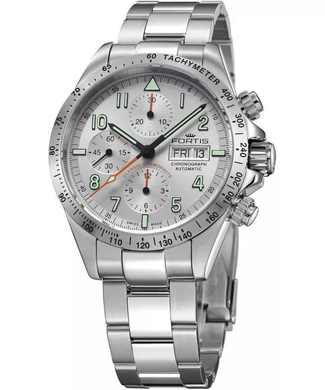 Zegarek męski Fortis Classic Cosmonauts Steel AM Automatic Chronograph F2140000