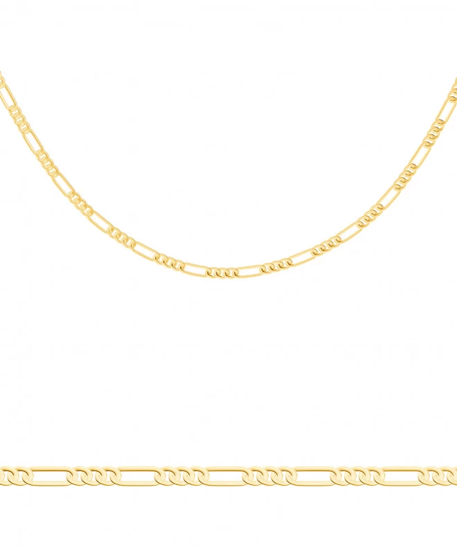 Łańcuszek Bonore 45 cm. Splot Figaro ze złota próby 585 o szerokości 1 mm 146889