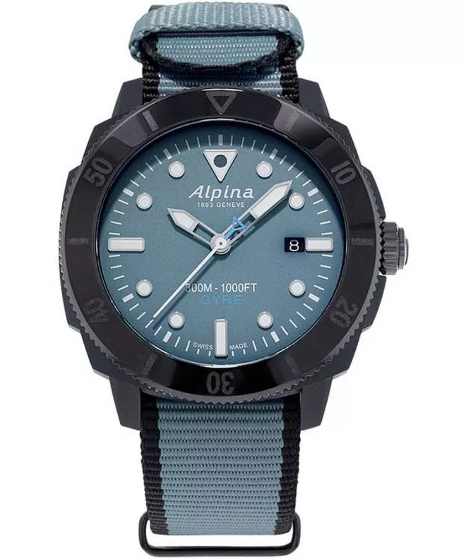 Zegarek męski Alpina Seastrong Diver Gyre Gents Automatic AL-525LNB4VG6BLK