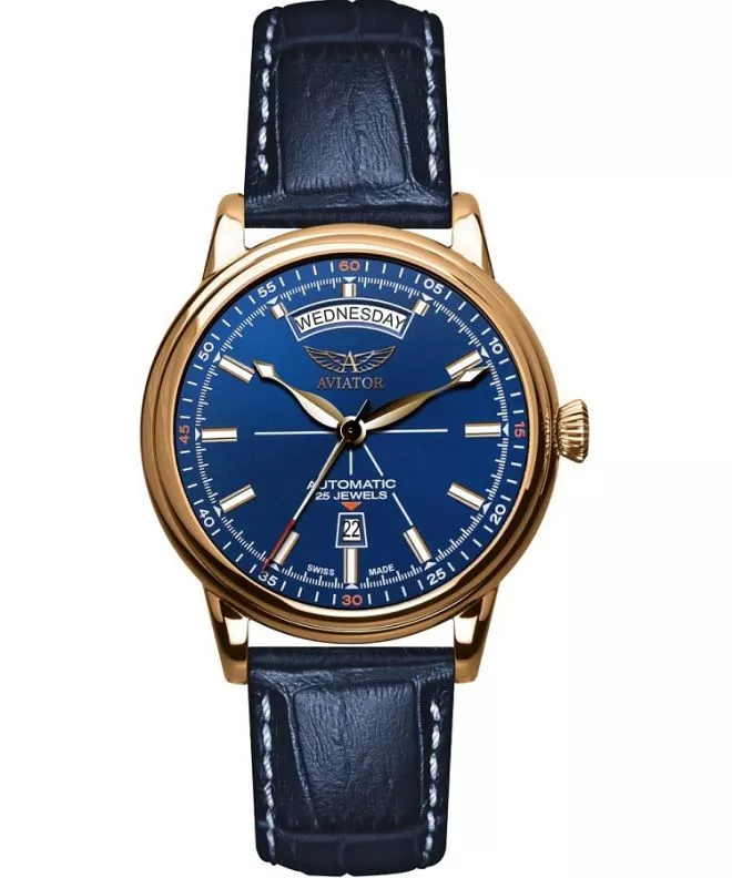Zegarek męski Aviator Douglas Day-Date Outlet V.3.20.2.225.4-WYP250075