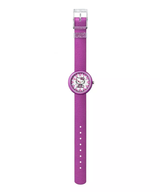 Zegarek Flik Flak Hello Kitty Purple Watch And Purse FLN034