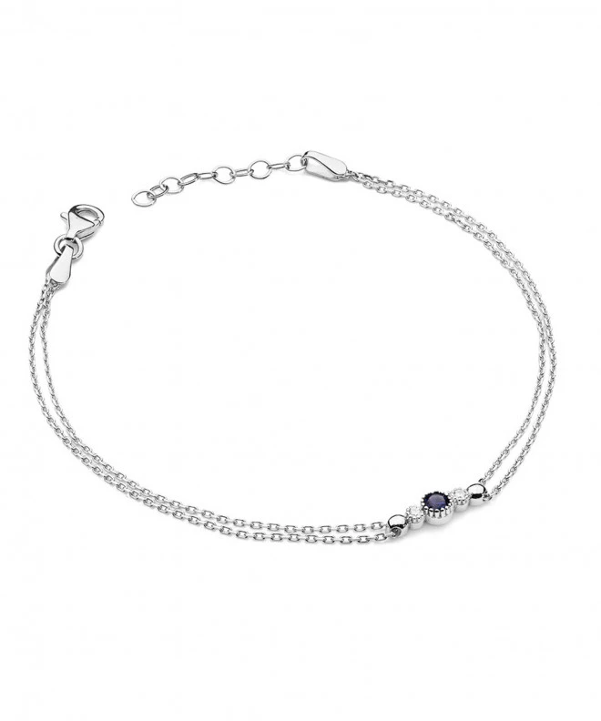 Bransoletka Bonore ze Złota próby 585 z szafirem 0,15 ct 173462
