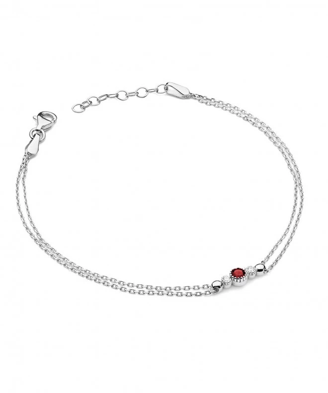 Bransoletka Bonore ze Złota próby 585 z rubinem 0,15 ct 173464