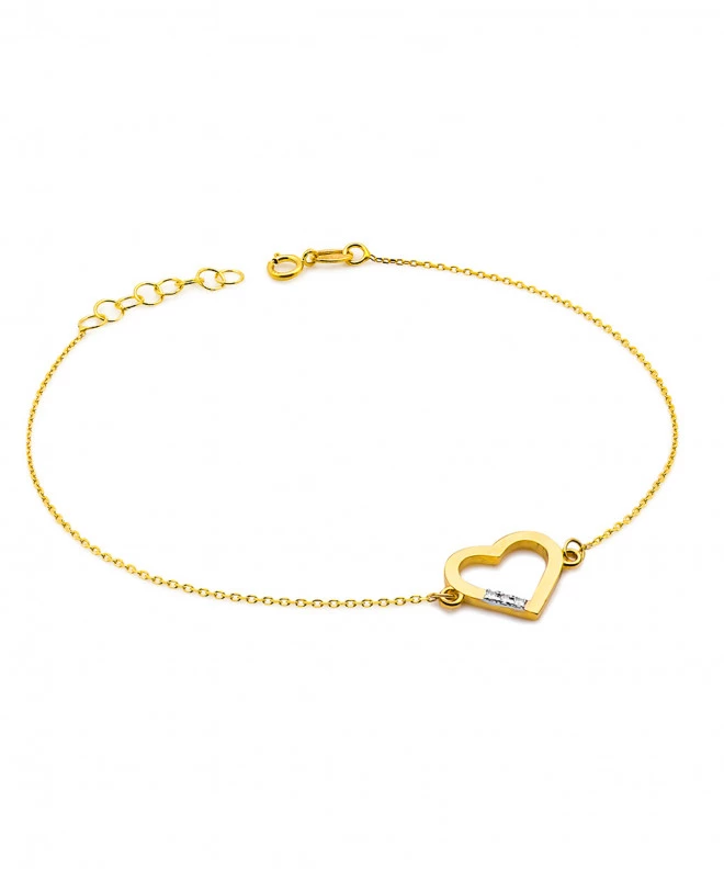 Bransoletka Bonore ze Złota próby 585 z diamentem 0,015 ct 173390