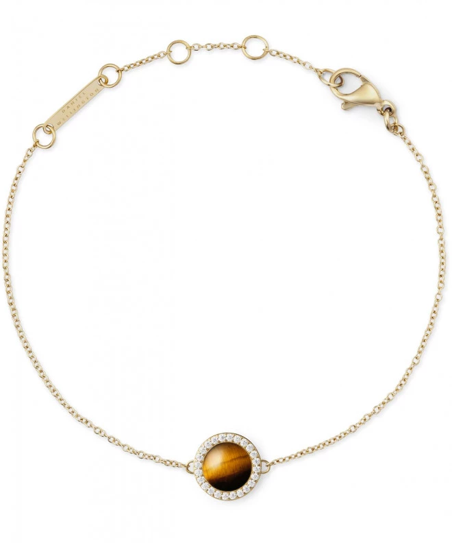 Bransoletka Daniel Wellington Audrey Tiger Eye Gold DW00401427
