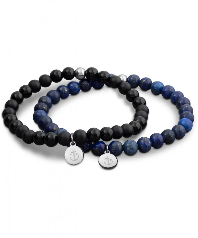 Bransoletka Tom Hope Laguna Blue & Black Set 					 TM0504