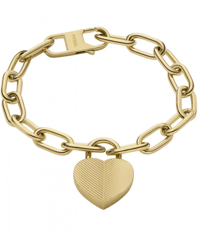 Bransoletka Fossil Harlow Linear Texture Heart JF04658710