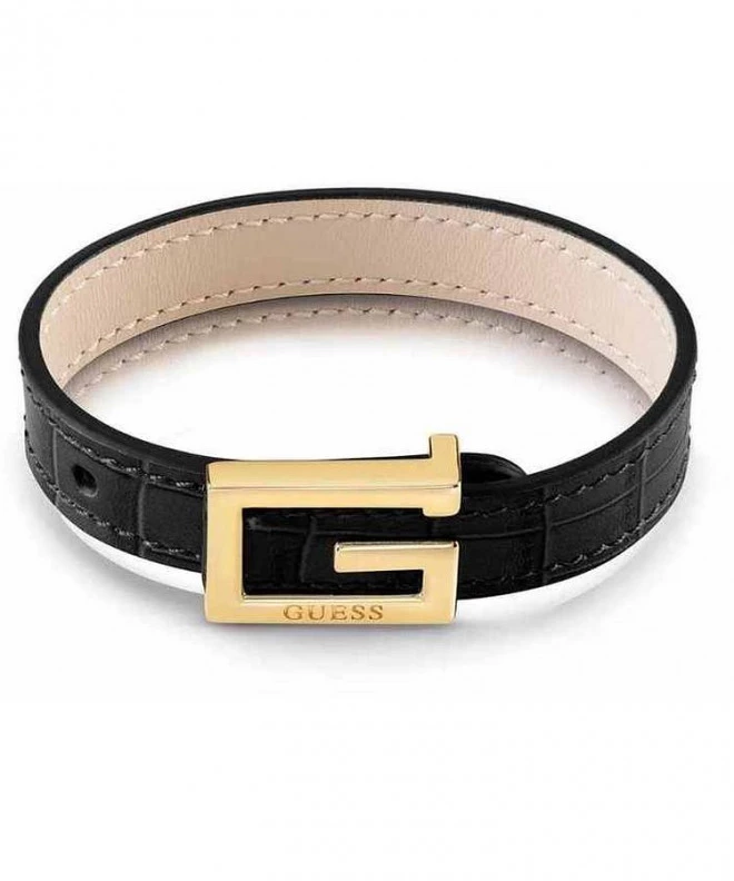 Bransoletka damska Guess Leather Glam JUBB01492JWYGBKT-U