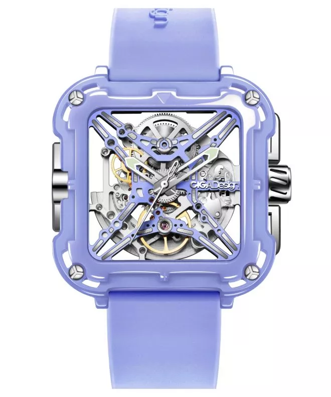 Zegarek damski Ciga Design X Series Ceramic Skeleton X012-PP02-W5PL