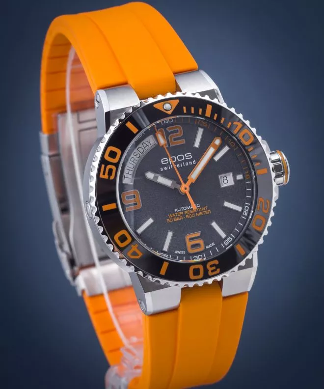 Zegarek męski Epos Sportive Day Date Diver Automatic Outlet 3441.142.99.92.52-WYP240610