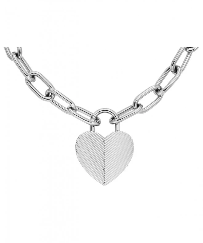 Naszyjnik Fossil Harlow Linear Texture Heart JF04657040