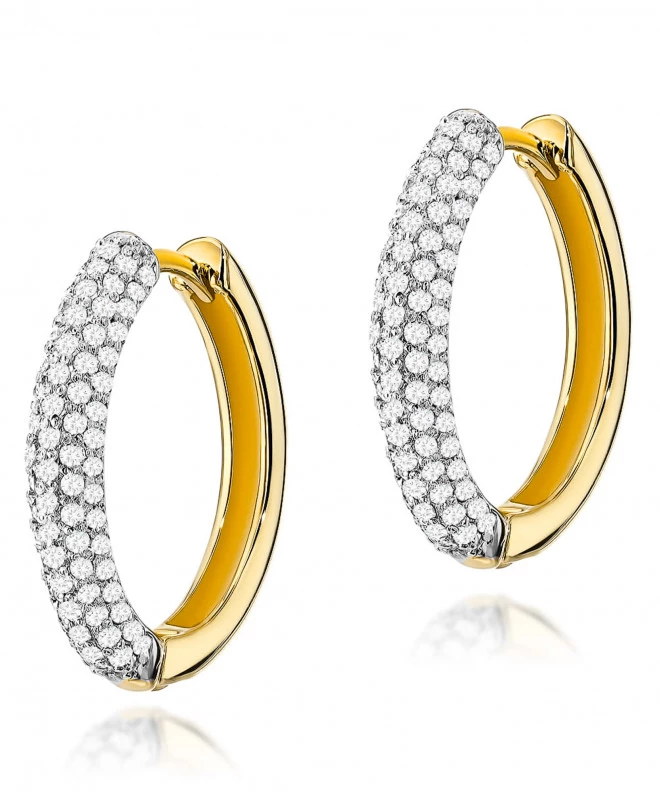 Kolczyki Bonore ze Złota próby 585 z diamentem 0,83 ct 173733