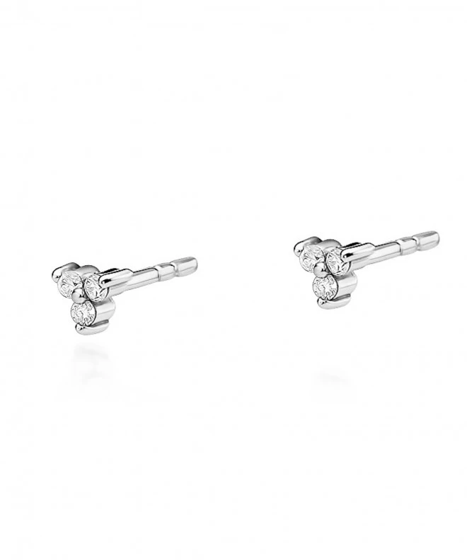Kolczyki Bonore ze Złota próby 585 z diamentem 0,09 ct 173060