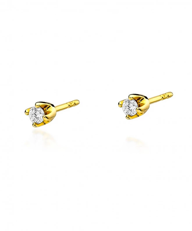 Kolczyki Bonore ze Złota próby 585 z diamentem 0,2 ct 173063