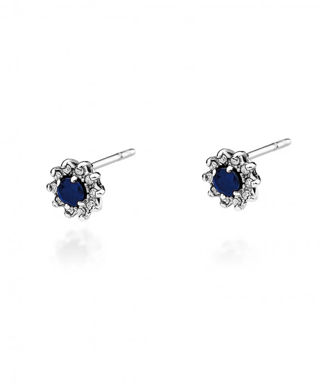 Kolczyki Bonore ze Złota próby 585 z szafirem 0,3 ct 173178