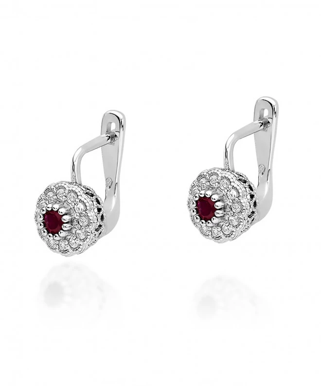 Kolczyki Bonore ze Złota próby 585 z rubinem 0,3 ct 173182