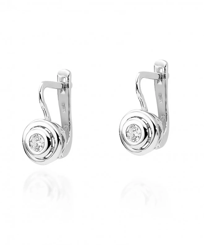 Kolczyki Bonore ze Złota próby 585 z diamentem 0,2 ct 173186