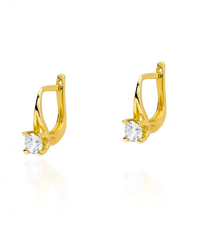 Kolczyki Bonore ze Złota próby 585 z diamentem 0,4 ct 173189