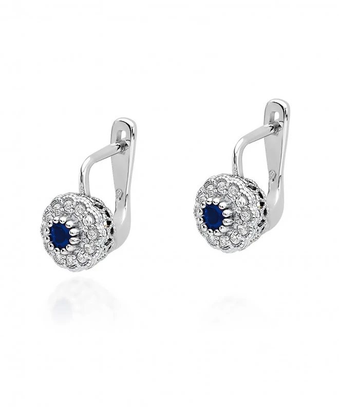 Kolczyki Bonore ze Złota próby 585 z szafirem 0,3 ct 173198