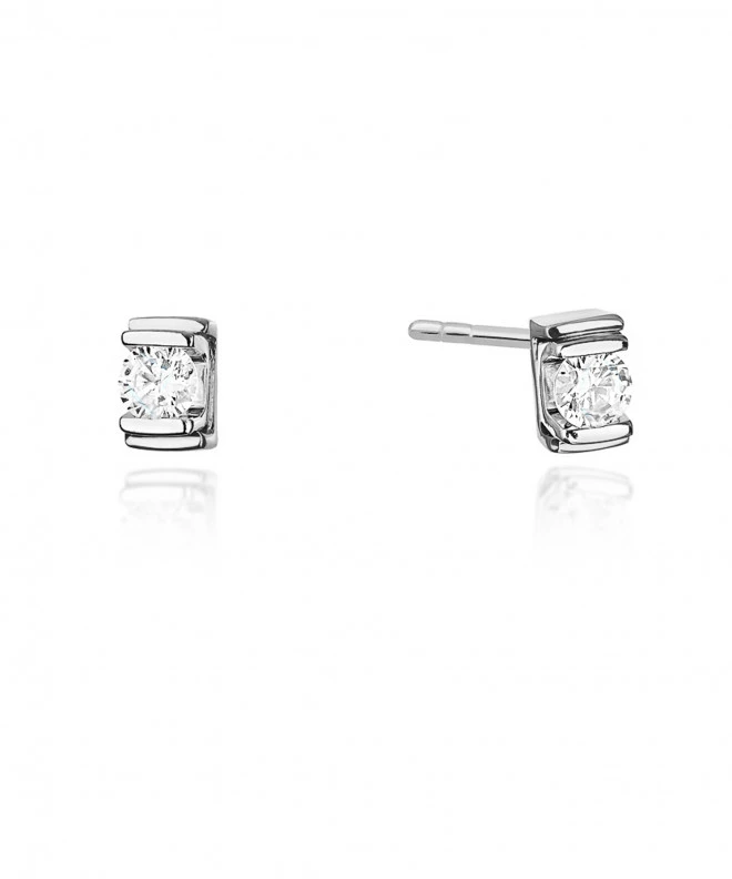 Kolczyki Bonore ze Złota próby 585 z diamentem 0,2 ct 173246