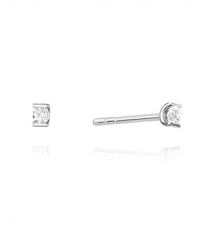 Kolczyki Bonore ze Złota próby 585 z diamentem 0,08 ct 173260