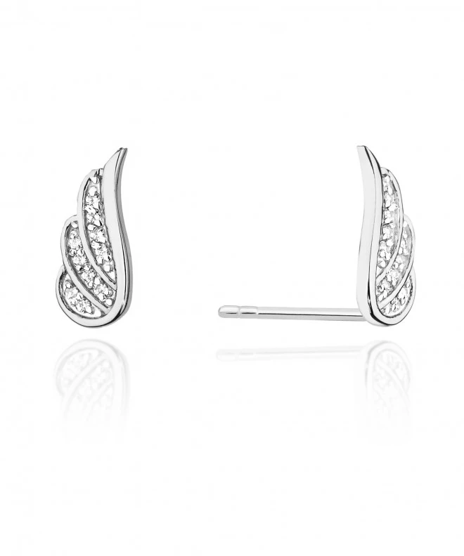 Kolczyki Bonore ze Złota próby 585 z diamentem 0,1 ct 173295