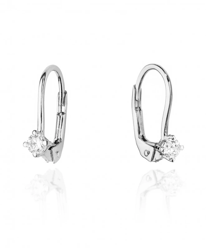 Kolczyki Bonore ze Złota próby 585 z diamentem 0,16 ct 173312