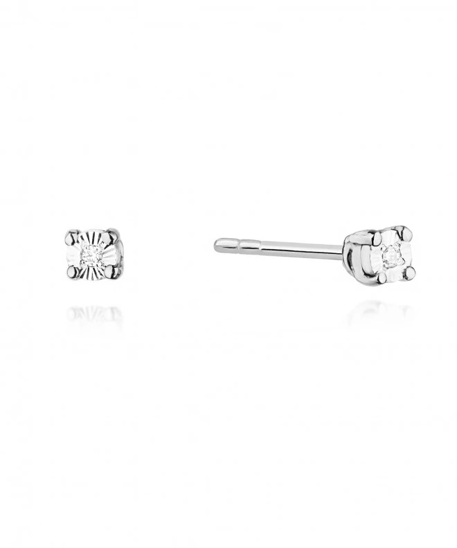 Kolczyki Bonore ze Złota próby 585 z diamentem 0,02 ct 173316