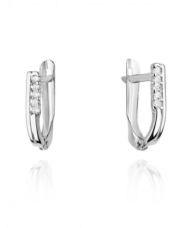 Kolczyki Bonore ze Złota próby 585 z diamentem 0,15 ct 173334