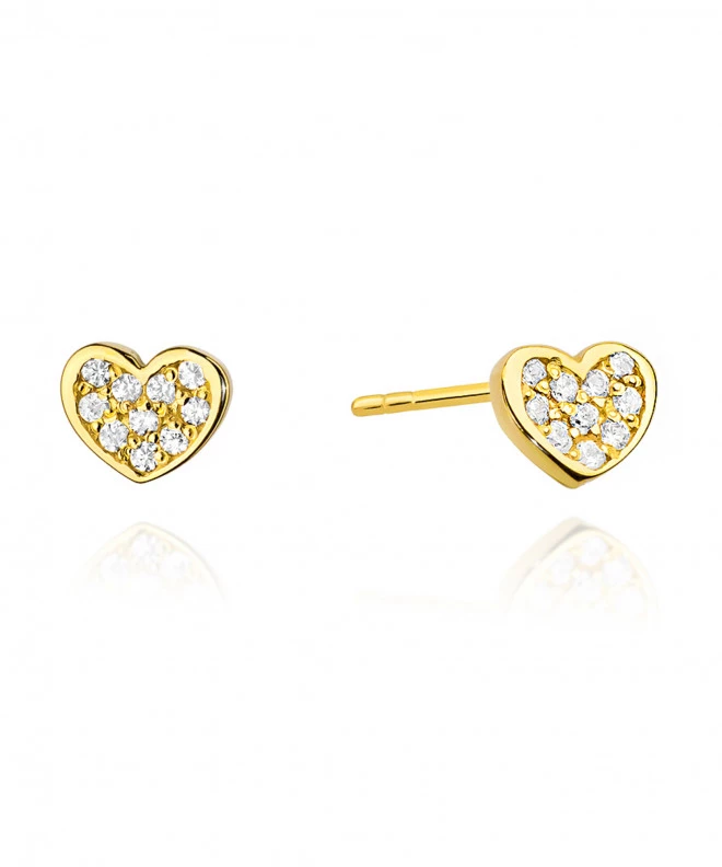 Kolczyki Bonore ze Złota próby 585 z diamentem 0,17 ct 173323