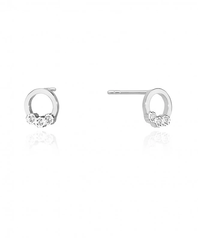 Kolczyki Bonore ze Złota próby 585 z diamentem 0,05 ct 173371