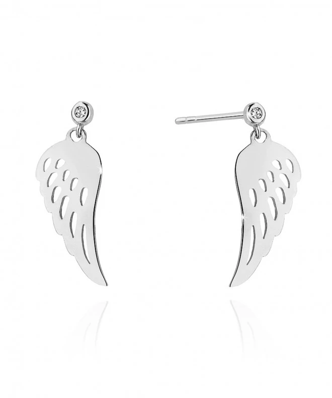Kolczyki Bonore ze Złota próby 585 z diamentem 0,03 ct 173398