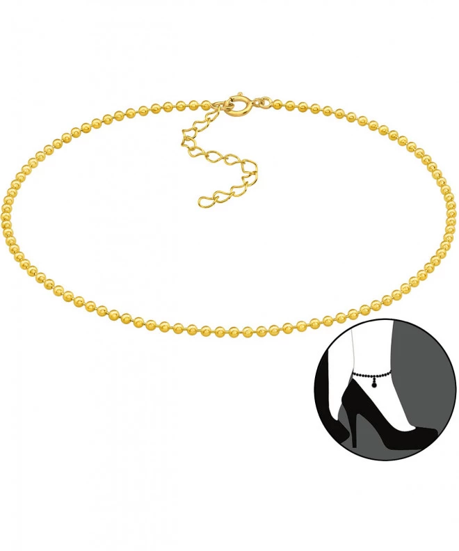 Łańcuszek Bonore 26 cm ze Srebra próby 925 pozłacanego Złotem 999 (24K) o szerokości 1.8 mm 168080