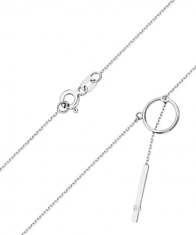 Łańcuszek Bonore 42 - 45 cm ze Złota próby 585 z diamentem 0,0145 ct 173567