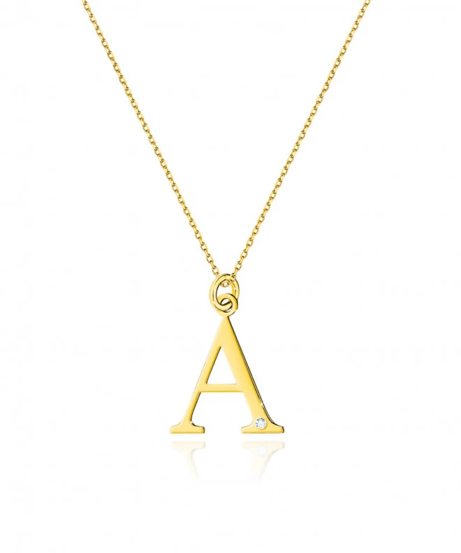 Łańcuszek Bonore 42 - 45 cm ze Złota próby 585 z diamentem 0,005 ct 173602