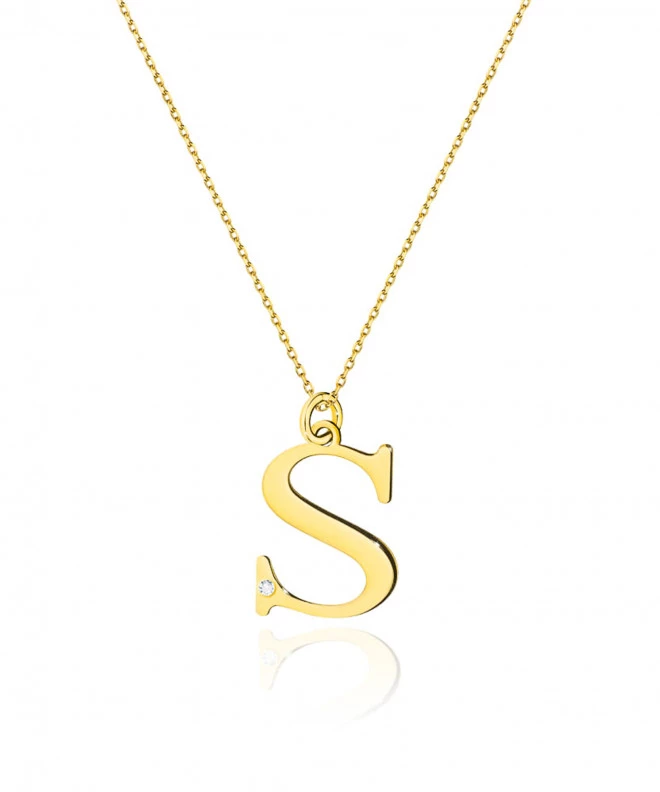 Łańcuszek Bonore 42 - 45 cm ze Złota próby 585 z diamentem 0,005 ct 173606