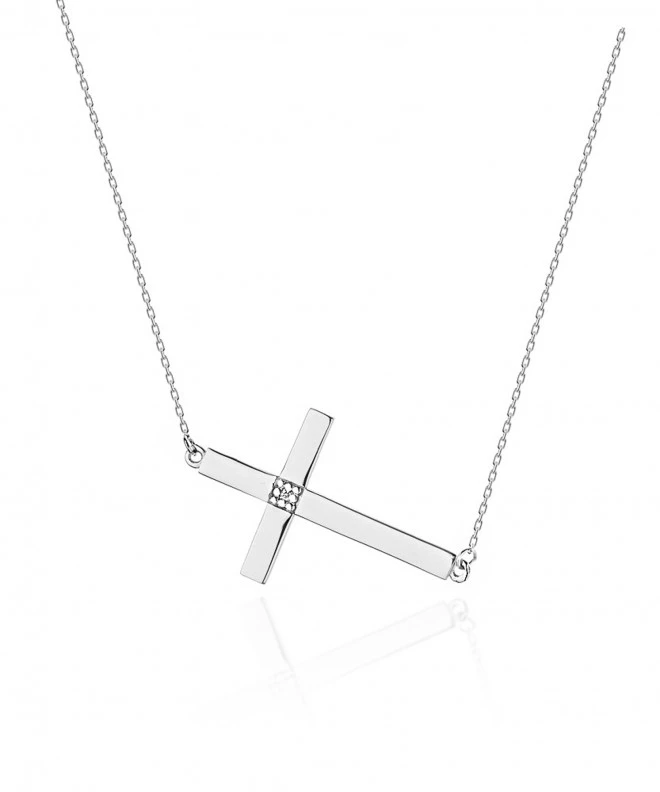 Łańcuszek Bonore 42 - 45 cm ze Złota próby 585 z diamentem 0,005 ct 173240