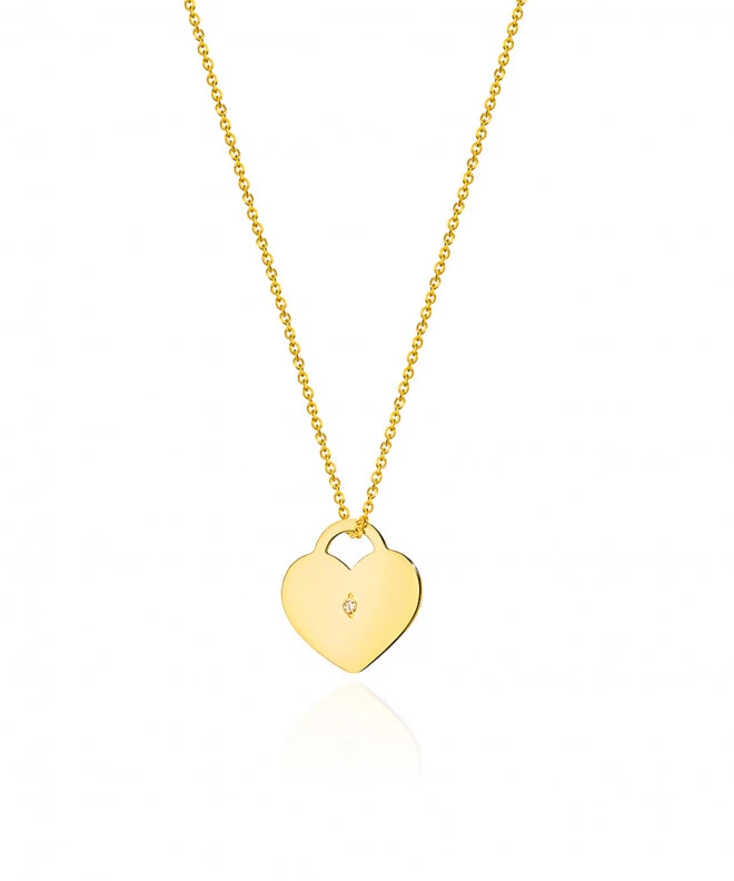 Łańcuszek Bonore 42 - 45 cm ze Złota próby 585 z diamentem 0,005 ct 173265