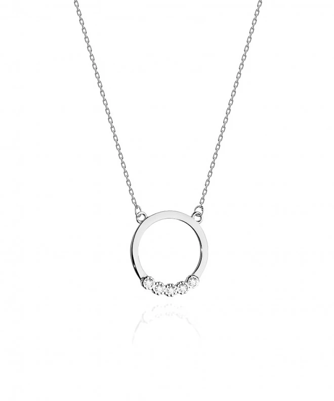 Łańcuszek Bonore 42 - 45 cm ze Złota próby 585 z diamentem 0,045 ct 173375