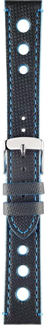 Pasek Morellato Bowling Canvass Texture Blue-Black 20mm A01X4498B24866CR20